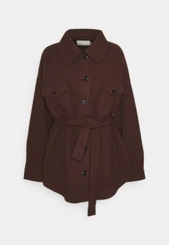 Nly By Nelly MY DEAREST SHACKET - Kurzmantel - Brown, Damen -Nly by Nelly Verkaufsladen f7fd14e957c84f598d599140b3a07781