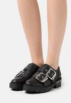 Nly By Nelly BUCKLE UP FLAT SHOE - Slipper - Black, Damen