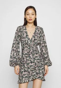 Nly By Nelly ROMANTIC DRESS - Cocktailkleid/festliches Kleid - Black, Damen