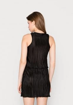 Nly By Nelly TWIST PLISSÉ TOP - Bluse - Black, Damen -Nly by Nelly Verkaufsladen faf0551acee245518e8cc535d59b5f05