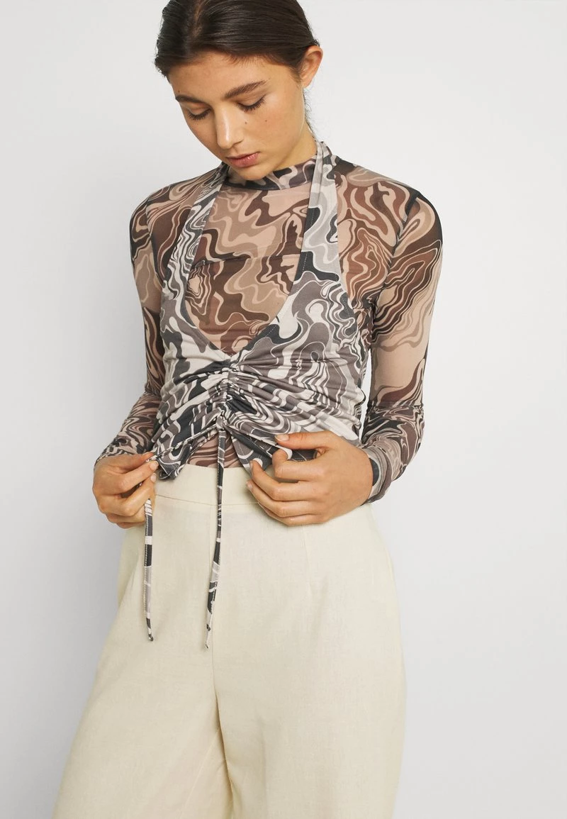 Nly By Nelly HALTERNECK DRAWSTRING - Top - Brown, Damen 6 Nly By Nelly HALTERNECK DRAWSTRING - Top - Brown, Damen – Bild 4