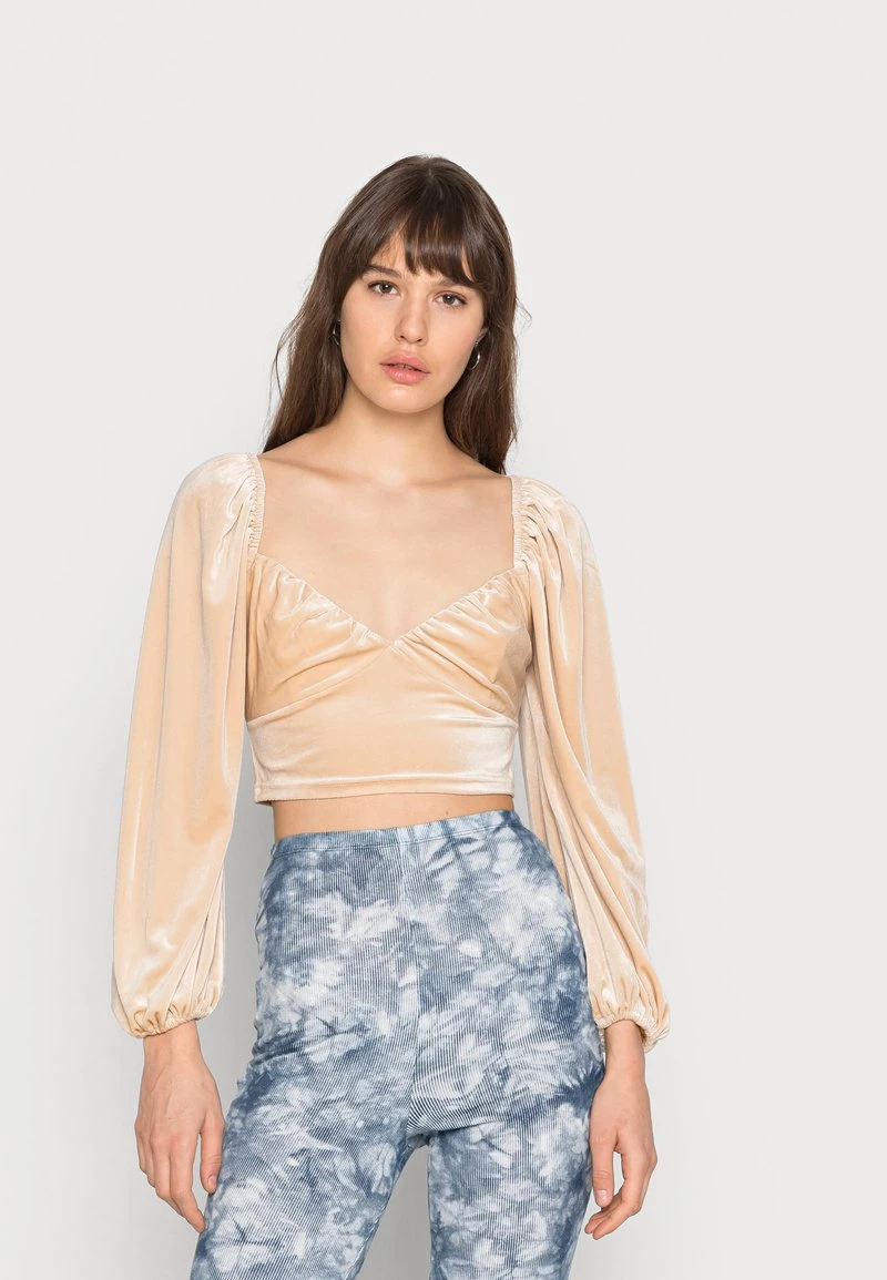 Nly By Nelly RUCHED UP BLOUSE - Bluse - Champagne, Damen 3 Nly By Nelly RUCHED UP BLOUSE - Bluse - Champagne, Damen