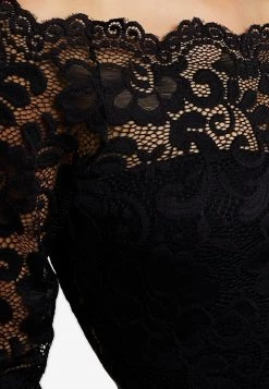 Nly By Nelly OFF SHOULDER BODY - Bluse - Black, Damen -Nly by Nelly Verkaufsladen fcd41a65920c4143b41d555ef702c616