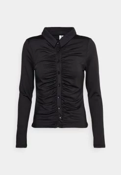 Nly By Nelly LOVELY COLLAR - Hemdbluse - Black, Damen -Nly by Nelly Verkaufsladen fe36e0d01763484999be899fdcde549d