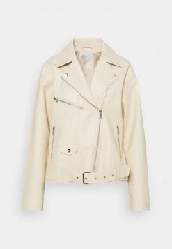 Nly By Nelly GRAND BIKER - Kunstlederjacke - Beige, Damen