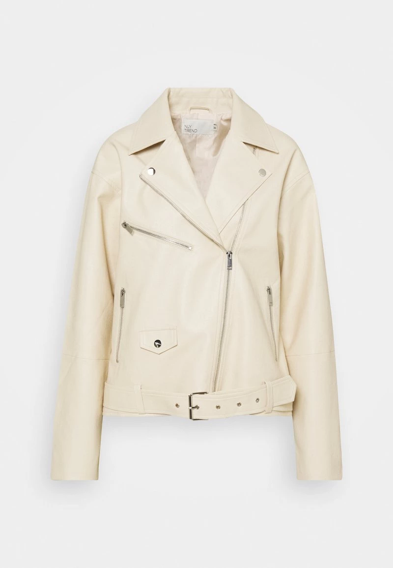 Nly By Nelly GRAND BIKER - Kunstlederjacke - Beige, Damen 3 Nly By Nelly GRAND BIKER - Kunstlederjacke - Beige, Damen