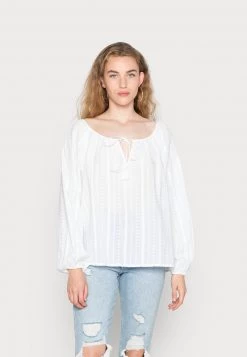 Nly By Nelly LOVELY VOLUME BLOUSE - Bluse - White, Damen