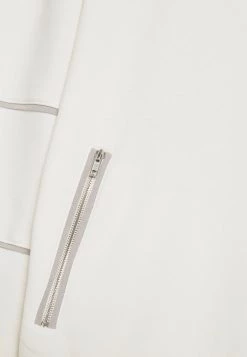 Nly By Nelly CONTRAST ZIP SWEATER - Sweatshirt - White, Damen -Nly by Nelly Verkaufsladen ff58ae1590114ada8d3e70e0c7bdec66